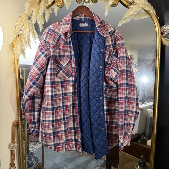 Miller Stockman for Western Living Plaid Men’s Button Down Pearl Snap Flannel - Picture 2 of 8